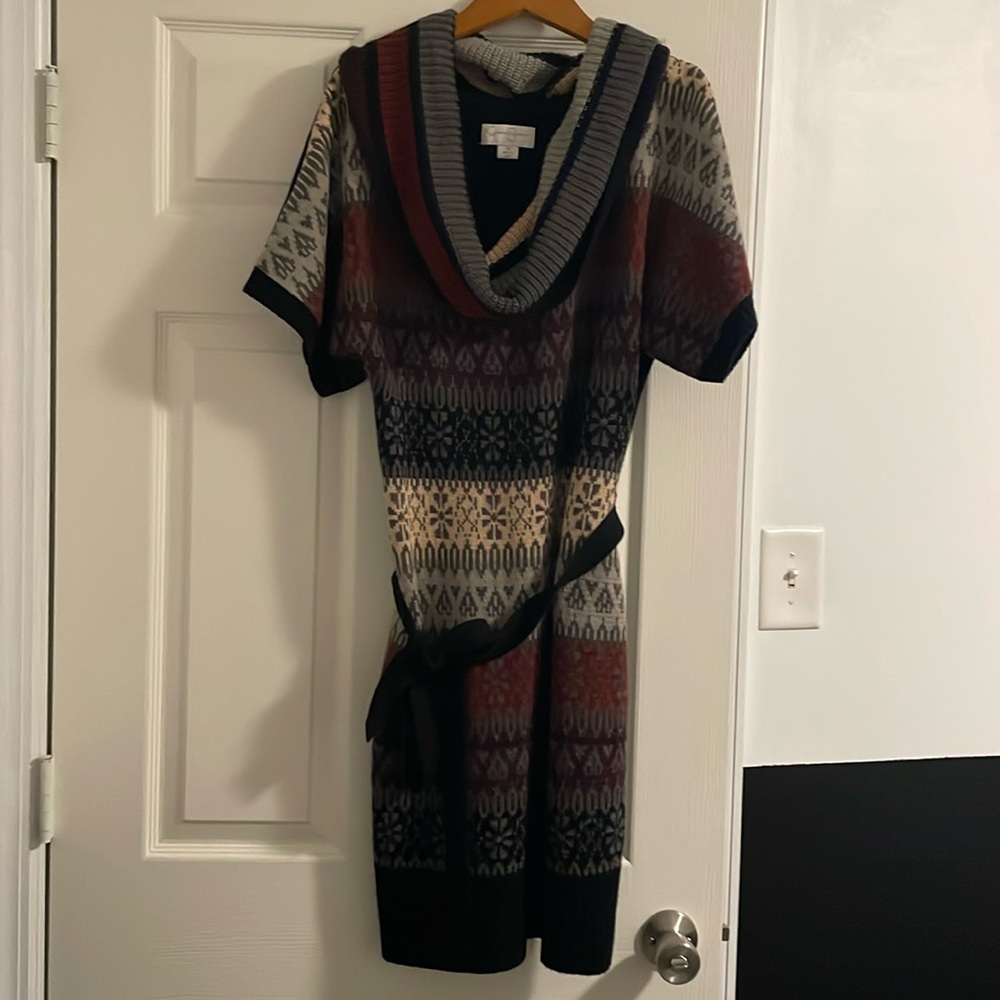 Jessica Simpson cowl neck sweater dress